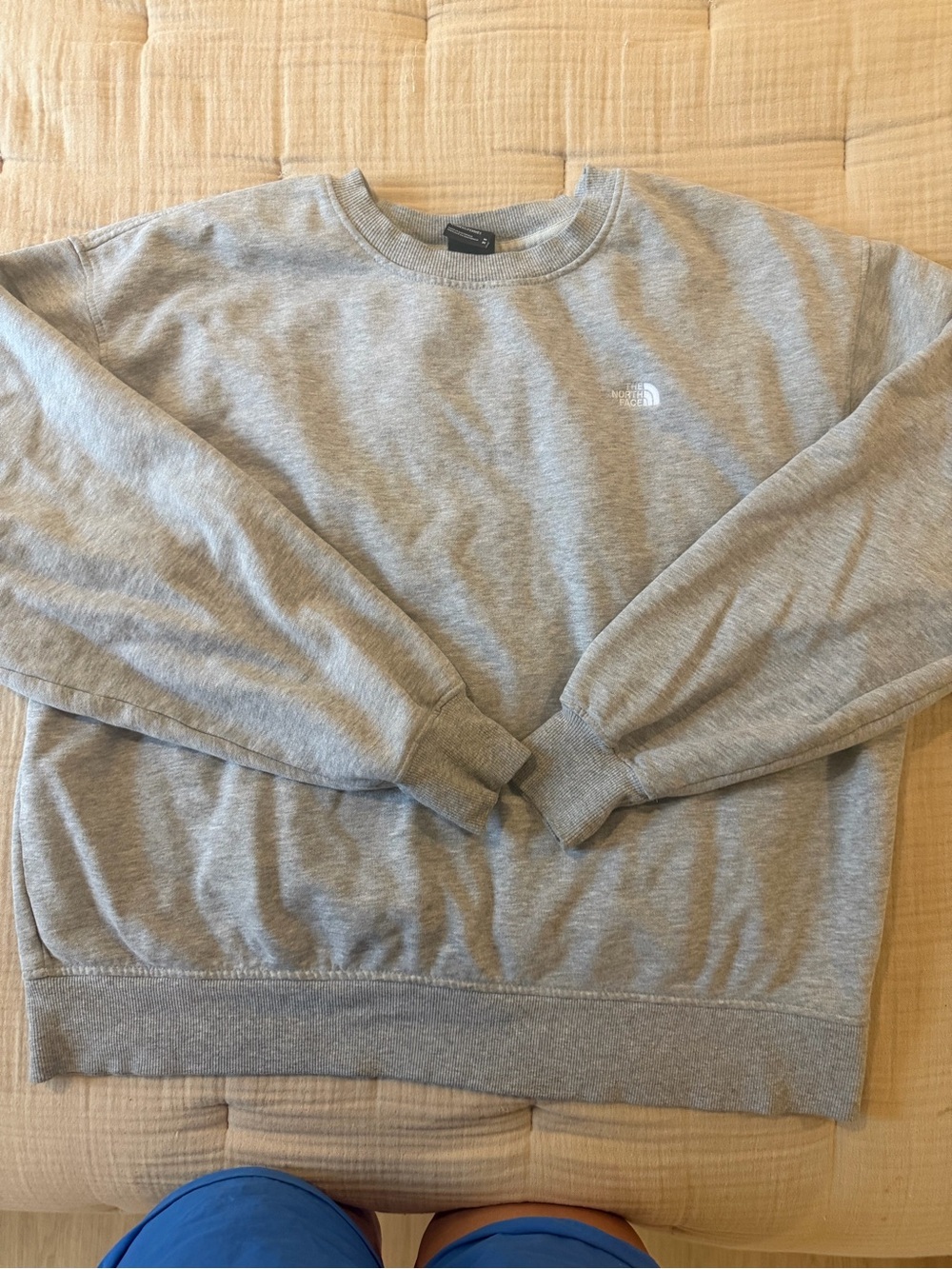 The North Face Men’s Light Gray Crewneck Sweatshirt